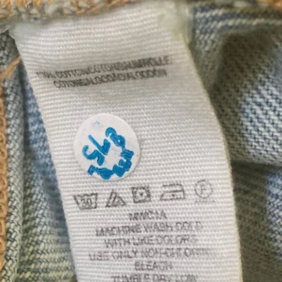 We The Free People Distressed Light Denim A-Line Mini Skirt POCKETS M 10 - Picture 7 of 10